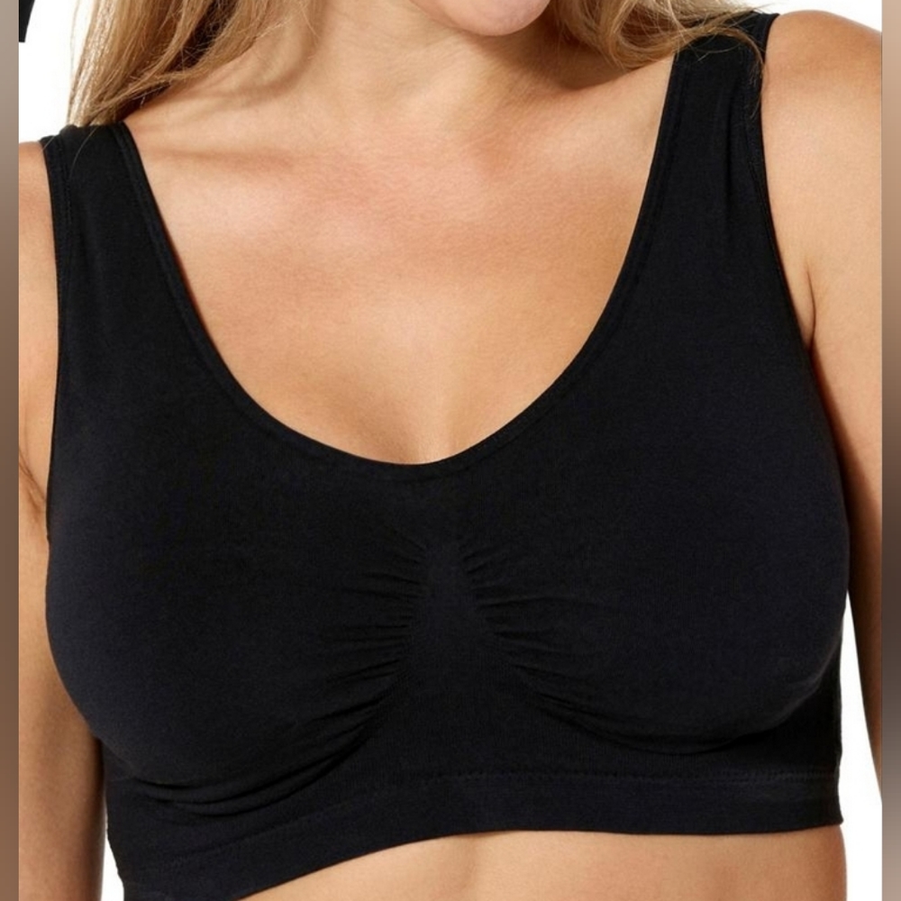 Black Ahh Bra With Removable Pads By Rhonda Shear